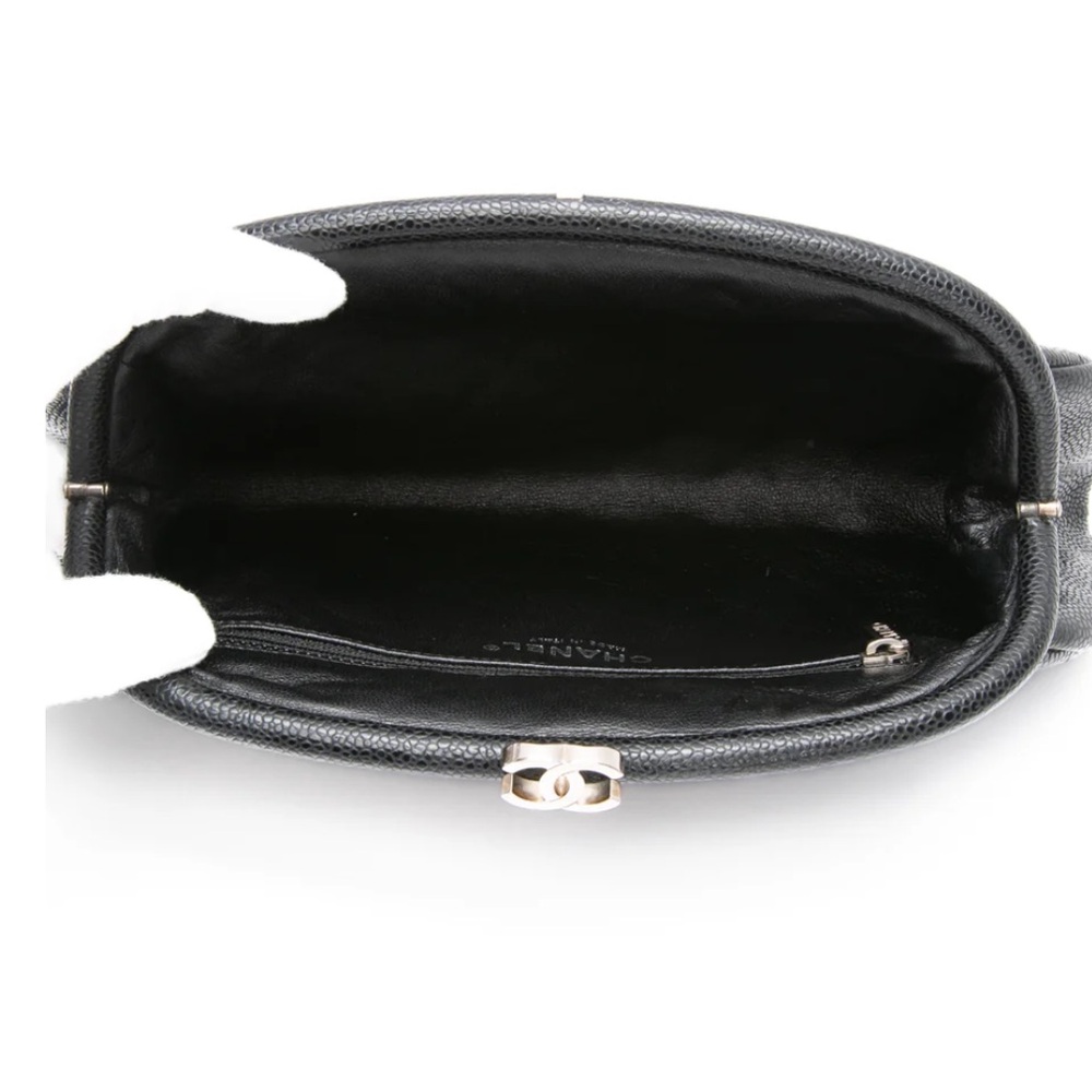 Chanel Black Quilted Clutch with Silver Clasp - Picture 8 of 10